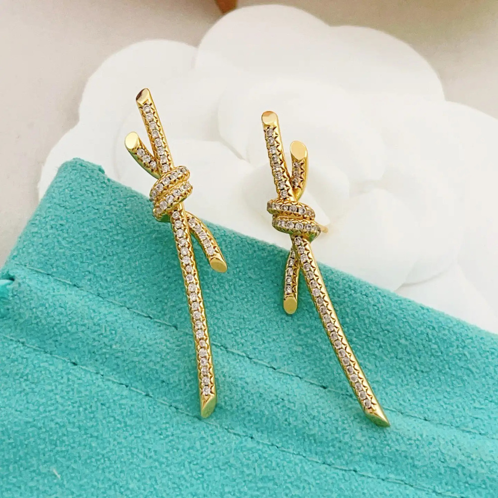 Tiffany & Co. Gold Starry Sky Rope Earrings